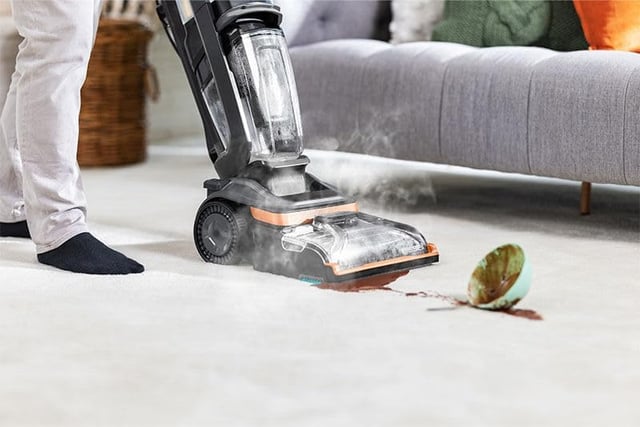 مكنسة بيسيل لغسيل السجاد والفرش بالبخار هيدرو ستيم للتنظيف العميق Bissell Revolution Hydrosteam Deep Cleaner 3672E