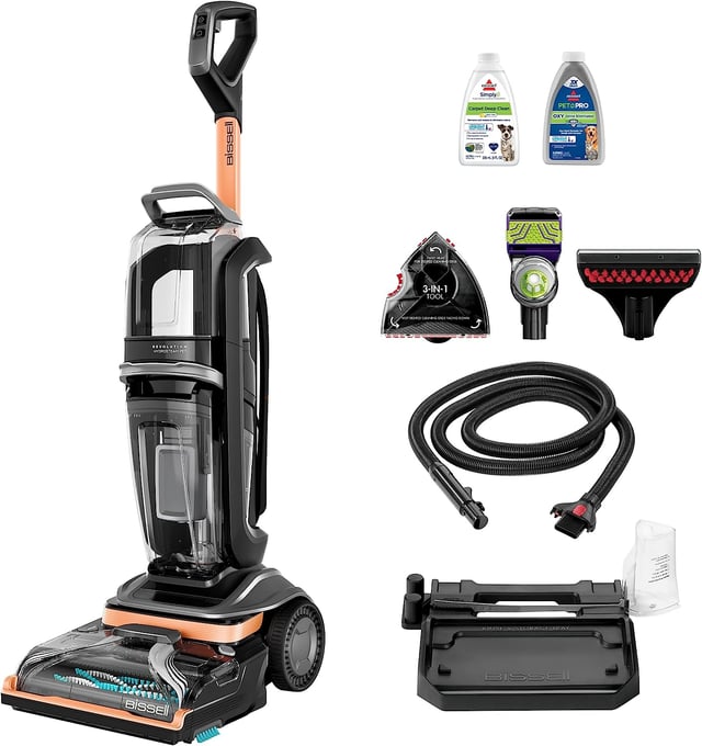مكنسة بيسيل لغسيل السجاد والفرش بالبخار هيدرو ستيم للتنظيف العميق Bissell Revolution Hydrosteam Deep Cleaner 3672E