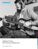 Momax spark max wireless over ear headphones grey