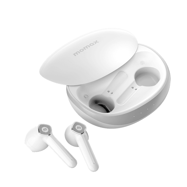 ايربودز لاسلكية بيلز لايت 3 ترو من موماكس لون أبيض Momax pills lite 3 true wireless earbuds