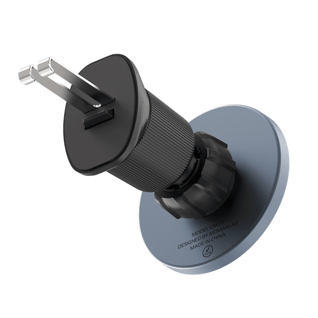 ستاند جوال للسيارة مغناطيسي من موماكس لون رمادي Momax move easy magnetic car mount