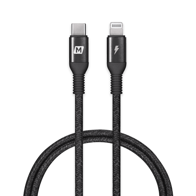 وصلة تايب سي الى لايتننغ 1.2 متر لون أسود من موماكس Momax elite link usb c to lightning cable
