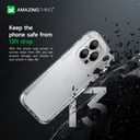 At iphone 14 pro 6.1'' explorer pro drop proof case clear