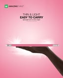 كفر ايباد اير 5 2022 مقاوم للصدمات 10.9 بوصة سموثي من أميزنغ ثينغ لون وردي At smoothie drop proof case for ipad air 5 2022