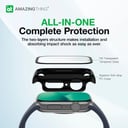 كفر ساعة ابل 41 مم مضاد للصدمات مع غطاء زجاجي مارسيكس سيريس 8 من أميزنغ ثينغ لون أسود At apple watch series 8 marsix