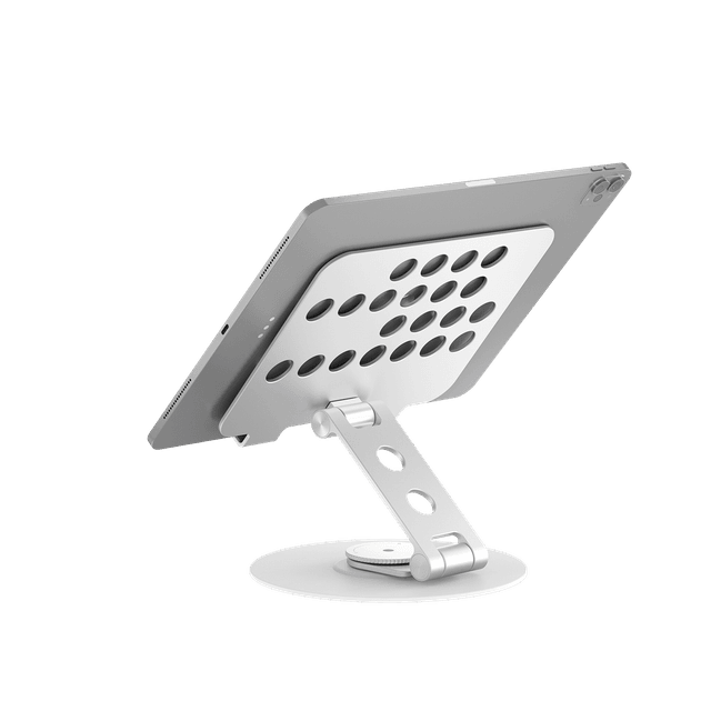 ستاند تابلت ميلا قابل للطي والتدوير من موماكس لون فضي Momax fold stand mila rotatable tablet stand