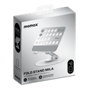 ستاند تابلت ميلا قابل للطي والتدوير من موماكس لون فضي Momax fold stand mila rotatable tablet stand