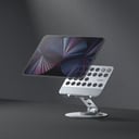 ستاند تابلت ميلا قابل للطي والتدوير من موماكس لون فضي Momax fold stand mila rotatable tablet stand