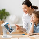 ستاند متعدد الاستخدامات للقراءة واللابتوب والتابلت من موماكس لون أبيض Momax multi stand adjustable reading stand for laptops & tablets