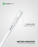 At stylus pen pro 2 with magnetic charging for ipad mini/pro/air white