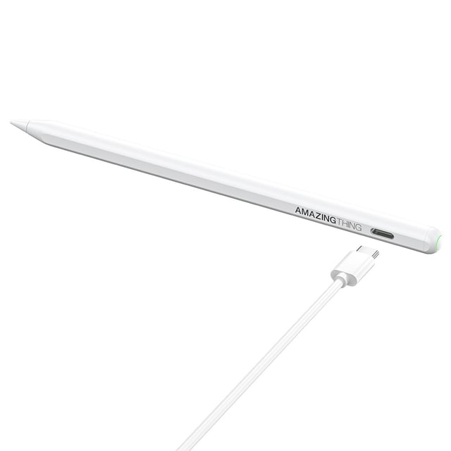 At stylus pen pro 2 with magnetic charging for ipad mini/pro/air white