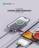 At thunder pro mag pd 10000mah power bank with holder black