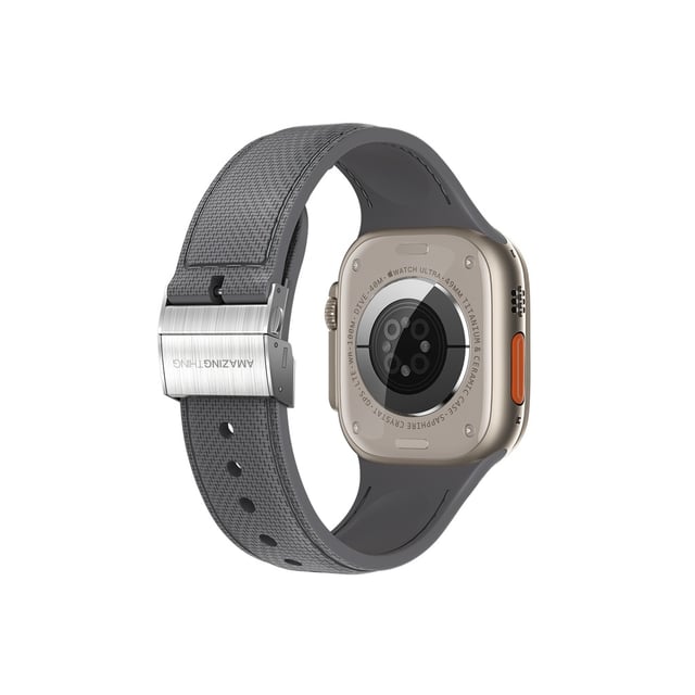 سوار ساعة ابل 41 و40 و38 مم تيتان سويفت باند من أميزنغ ثينغ لون أسود At titan swift band for apple