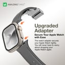 سوار ساعة ابل 41 و40 و38 مم تيتان سويفت باند من أميزنغ ثينغ لون أسود At titan swift band for apple