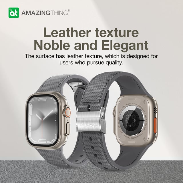 سوار ساعة ابل 41 و40 و38 مم تيتان سويفت باند من أميزنغ ثينغ لون أسود At titan swift band for apple