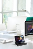 Momax oneplug 8 outlet power strip with usb space white