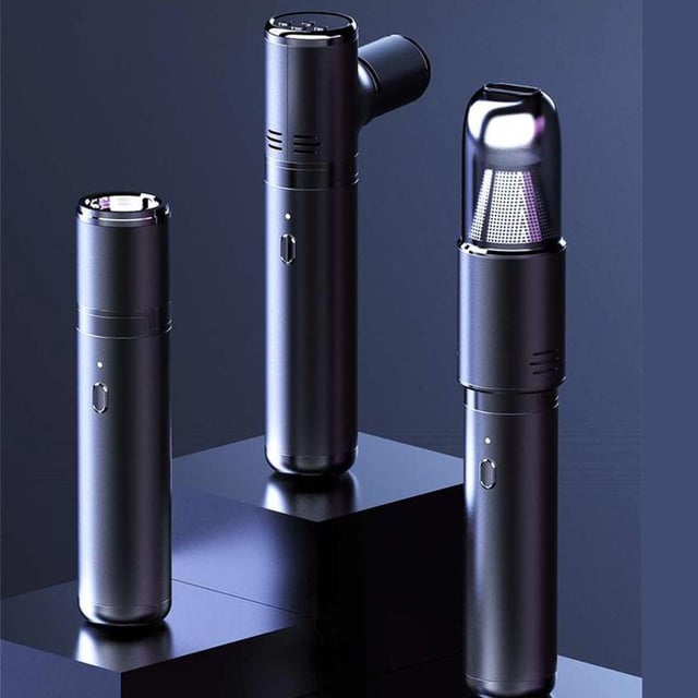 شاحن بطارية سيارة متنقل و منفاخ ومكنسة سيارة مع باور بانك مدمج 10000 مللي أمبير Jump Starter Portable with Air Pump, Vacuum Cleaner, Flashlight And Power Bank