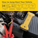 اشتراك للسيارة متنقل شل 12 فولت مع باوربانك 16000 مللي أمبير وشحن لاسلكي Shell Jump Starter with Wireless Charger and Power Bank