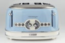 حماصة توست اربع شرائح 1600 واط ازرق فاتح اريتي Ariete Vintage 4-Slice Toaster
