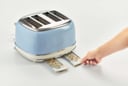 حماصة توست اربع شرائح 1600 واط ازرق فاتح اريتي Ariete Vintage 4-Slice Toaster