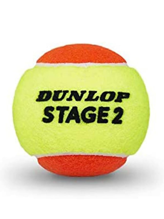 كرات تنس ارضي للاطفال عدد 3 دنلوب Dunlop Tennisball Stage 2 Orange | 3 Ball Pet