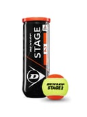 كرات تنس ارضي للاطفال عدد 3 دنلوب Dunlop Tennisball Stage 2 Orange | 3 Ball Pet