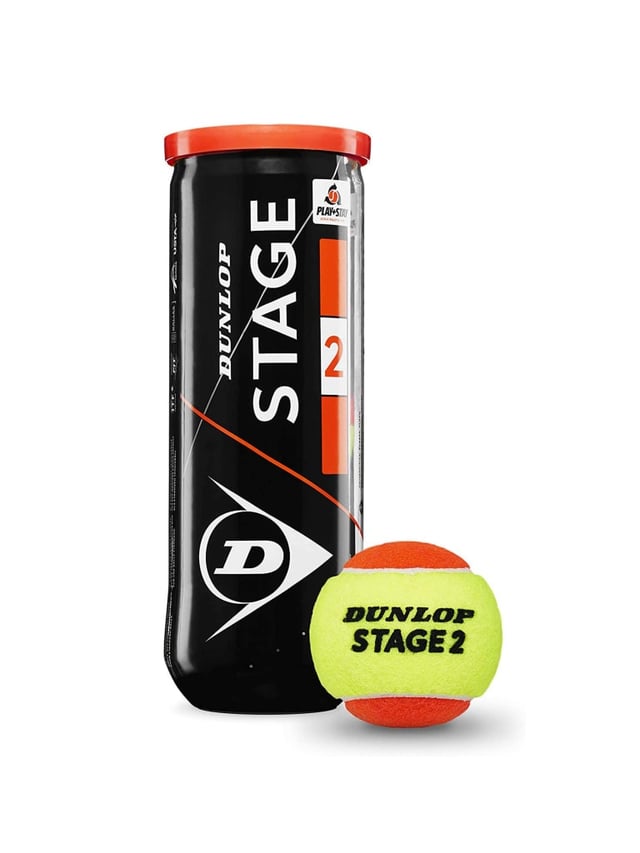 كرات تنس ارضي للاطفال عدد 3 دنلوب Dunlop Tennisball Stage 2 Orange | 3 Ball Pet