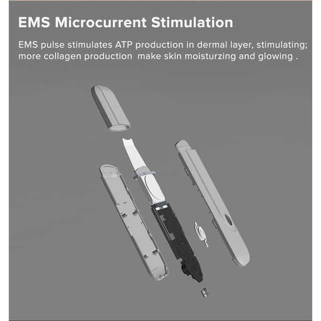 جهاز تنظيف البشرة بالموجات فوق الصوتية الايونية ومزيل الرؤوس السوداء من انفايس لون أسود InFace Ultrasonic Ionic Cleaner Blackhead Remover