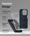 Ringke Silicone Magnetic Compatible with iPhone 15 Pro Max Case Cover Powerful Magnet Long Lasting Silky Feel Anti-Fingerprint iPhone 15 Pro Max Back Cover - Stone