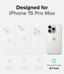 Ringke Silicone Magnetic Compatible with iPhone 15 Pro Max Case Cover Powerful Magnet Long Lasting Silky Feel Anti-Fingerprint iPhone 15 Pro Max Back Cover - Stone