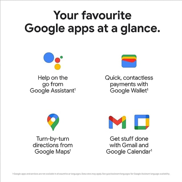 ساعة ذكية واي فاي جوجل بيكسل 1.2 بوصة نسخة بريطانية Google Pixel Watch Wifi Connected Watch