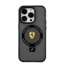 Ferrari  Magsafe Ring Stand Case for iPhone 15 Pro - Black