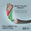 Promate 25W Power Delivery Dual Port Adapter with Ultra-Fast USB-C to Lightning Cable