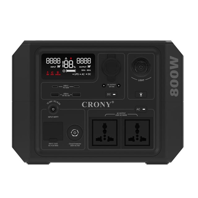 بطارية متنقلة للرحلات كروني 403 واط في الساعة Crony CN601-800W Portable Outdoor Power Station