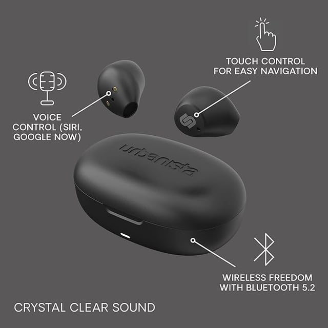 Urbanista Lisbon Wireless Earbuds, Bluetooth 5.2 Enhanced Small Headphones