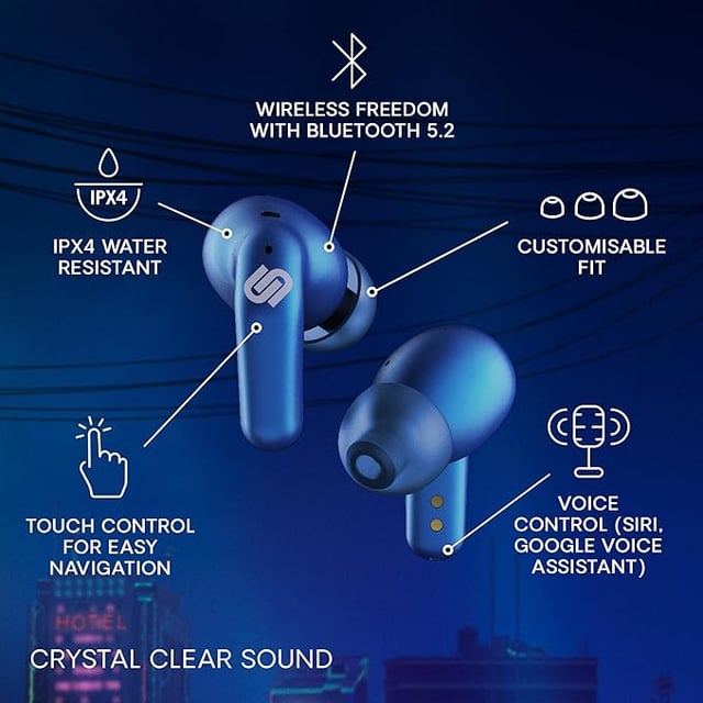 Urbanista Seoul Wireless Earbuds with Microphone 70ms Low Latency Gaming Earbuds