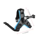 O Ozone Full Face Helmet Chin Camera Mount Strap Mount for GoPro Hero 11/10/9/8/7/6/5 Black,DJI Osmo Action 3/2,Insta360 ONE R,AKASO/Campark/YI and More Motorcycle Strap Mount Accessories -Orange