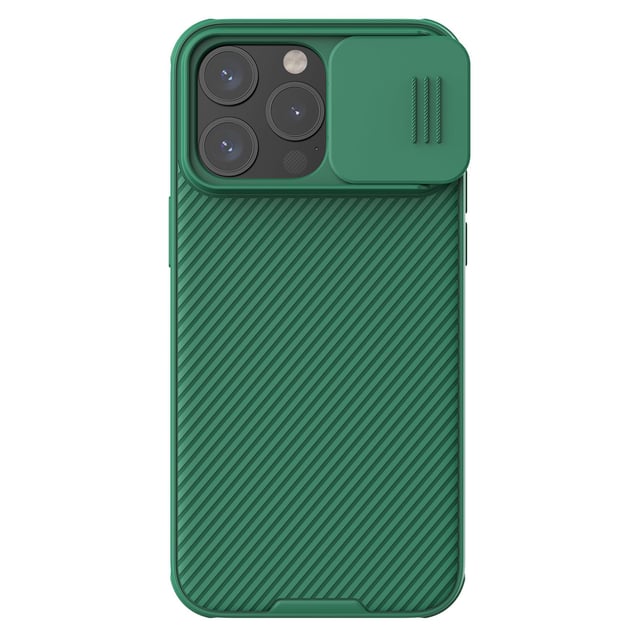 Nillkin Camshield Pro Cover for iPhone 15 Pro Case with Sliding Camera Cover [Upgraded Lens Protection] [Hard PC+TPU Bumper], Slim Shockproof Protective Phone Case - Green