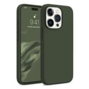 O Ozone Compatible with iPhone 15 Pro Case, Liquid Silicone Case With Soft Microfiber Lining [Full Covered Camera] Shockproof Phone Case Cover for iPhone 15 Pro - Dark Green