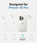 كفر جوال ايفون 15 برو شحن لاسلكي لون أزرق من رنجكي Ringke Onyx Case Compatible with iPhone 15 Pro