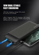 باور بنك شاحن متنقل اي كيو تاتش كاربون فايبر 10000 مللي أمبير IQ Touch Carbon Fiber Power Bank