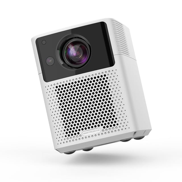 Wownect Smart Android Projector With 150 Inch Projector Screen 700ANSI Lumens Auto Focus & Auto Keystone1080P Portable Outdoor Movie Projector 4K Download Apps Bluetooth WiFi Video Projector