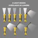 Shell SF126 LED Rechargeable Work Light/Flashlight With 5000 MAh Power Bank