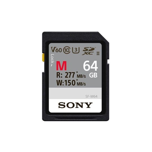 ذاكرة كاميرا 64 جيجا بايت فائقة السرعة مقاومة للماء سوني Sony SF-M/T2 UHS-II SDXC Memory Card