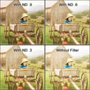 فلتر ND عدسة كاميرا 4 * 5.65 بوصة ذو كثافة 0.9 ومقدار 3 توقفات تيفين Tiffen ND 0.9 Filter