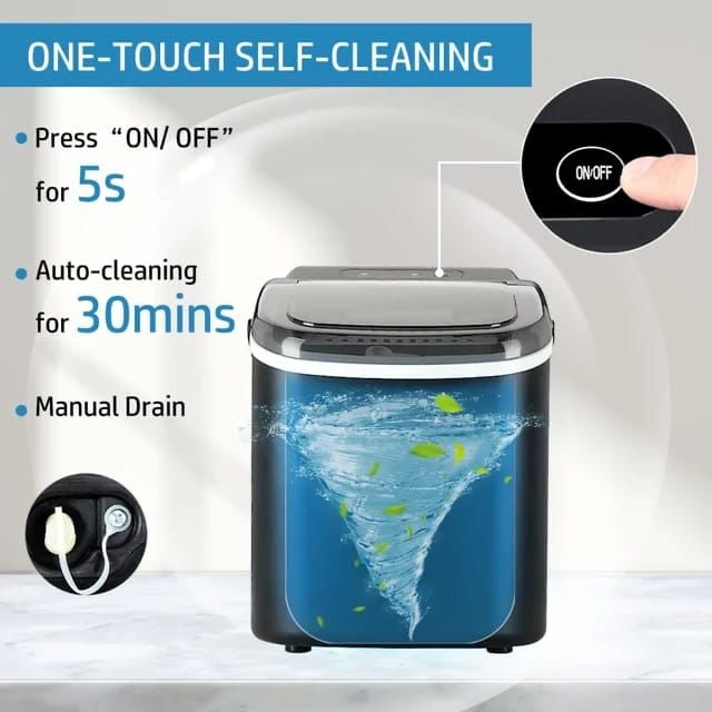 صانعة ثلج منزلية 1.2 لتر Portable Ice Maker Machine