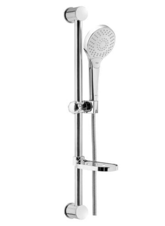 دش الاستحمام اليدوي من جيباس لون فضي مع عمود للدوش Geepas Hand Shower Head Orca