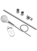 دش الاستحمام اليدوي من جيباس لون فضي مع عمود للدوش Geepas Hand Shower Head Orca