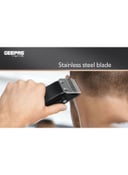 Geepas Digital Professional Hair Clipper, Trimmer 8 Combs Men Beard Mustache Edger With Led Display, Rechargeable Haircut Kit, Steel Blade