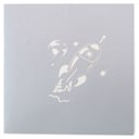 كارت ثلاثي الأبعاد بشكل صاروخ فضائي أبرا كاردز  Abra Cards Rocket